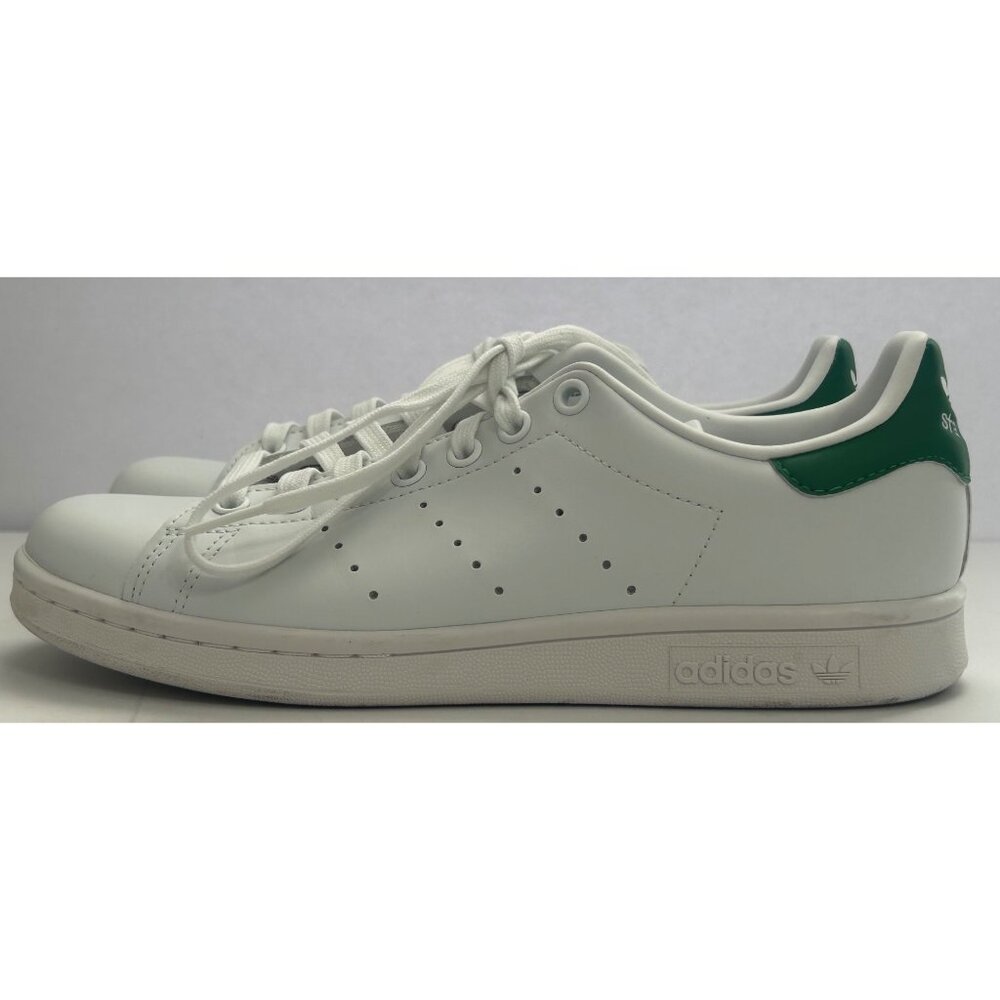 Adidas Stan Smith White & Green Classic Sneakers Size 7 1/2 Prime Green Women's - Picture 4 of 9